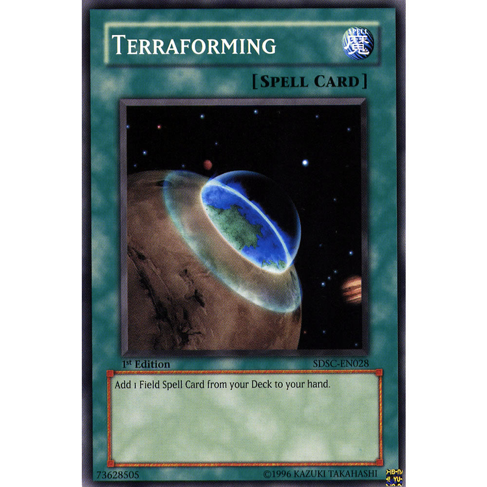 Terraforming SDSC-EN028 Yu-Gi-Oh! Card from the Spellcasters Command Set