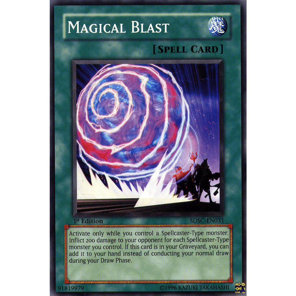 Magical Blast SDSC-EN031 Yu-Gi-Oh! Card from the Spellcasters Command Set