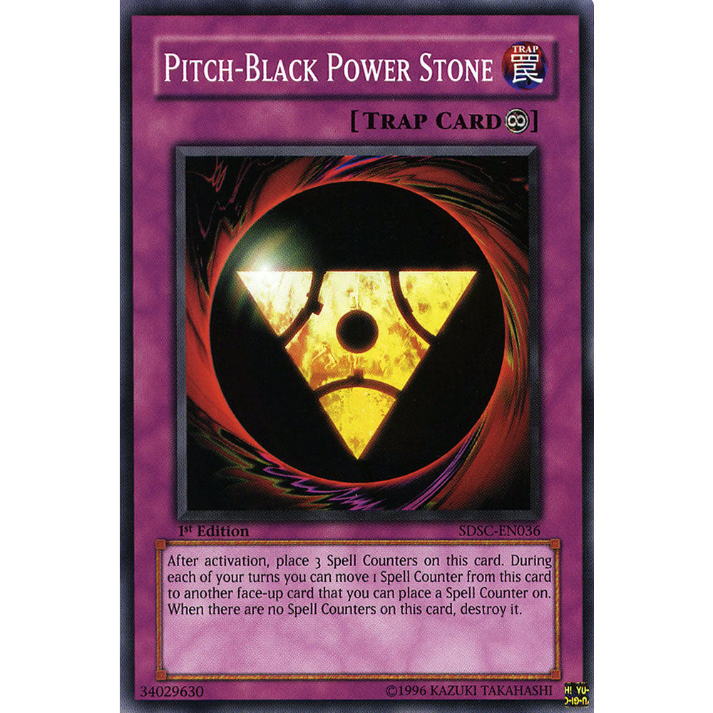 Pitch-Black Power Stone SDSC-EN036 Yu-Gi-Oh! Card from the Spellcasters Command Set