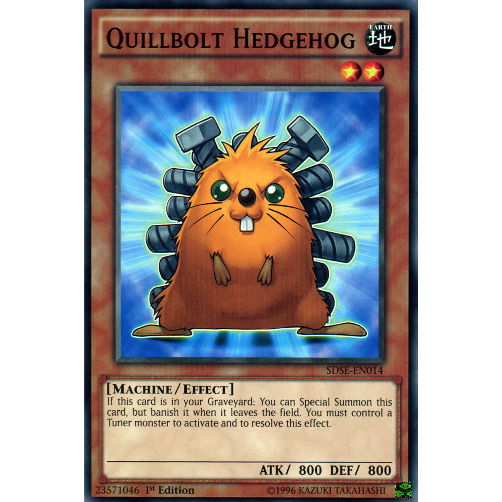 Quillbolt Hedgehog SDSE-EN014 Yu-Gi-Oh! Card from the Synchron Extreme Set