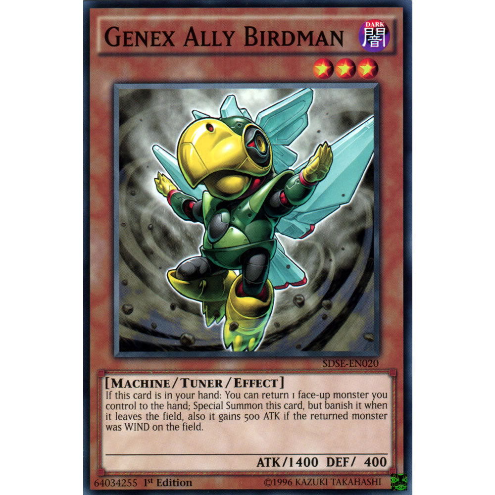 Genex Ally Birdman SDSE-EN020 Yu-Gi-Oh! Card from the Synchron Extreme Set