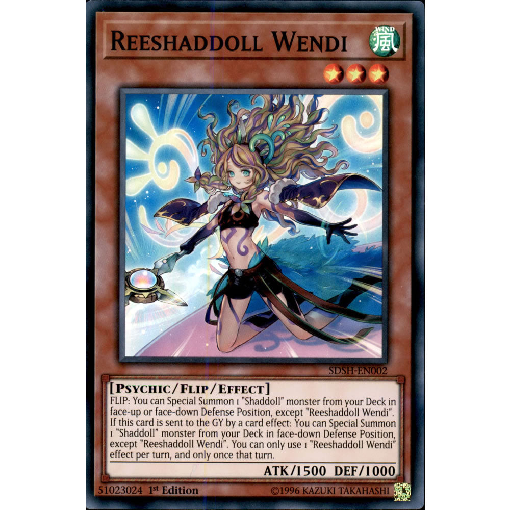 Reeshaddoll Wendi SDSH-EN002 Yu-Gi-Oh! Card from the Shaddoll Showdown Set