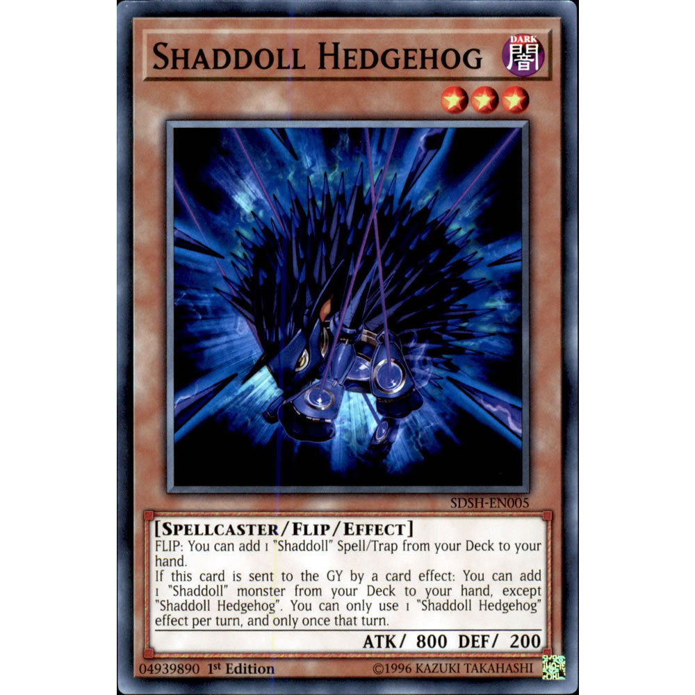 Shaddoll Hedgehog SDSH-EN005 Yu-Gi-Oh! Card from the Shaddoll Showdown Set