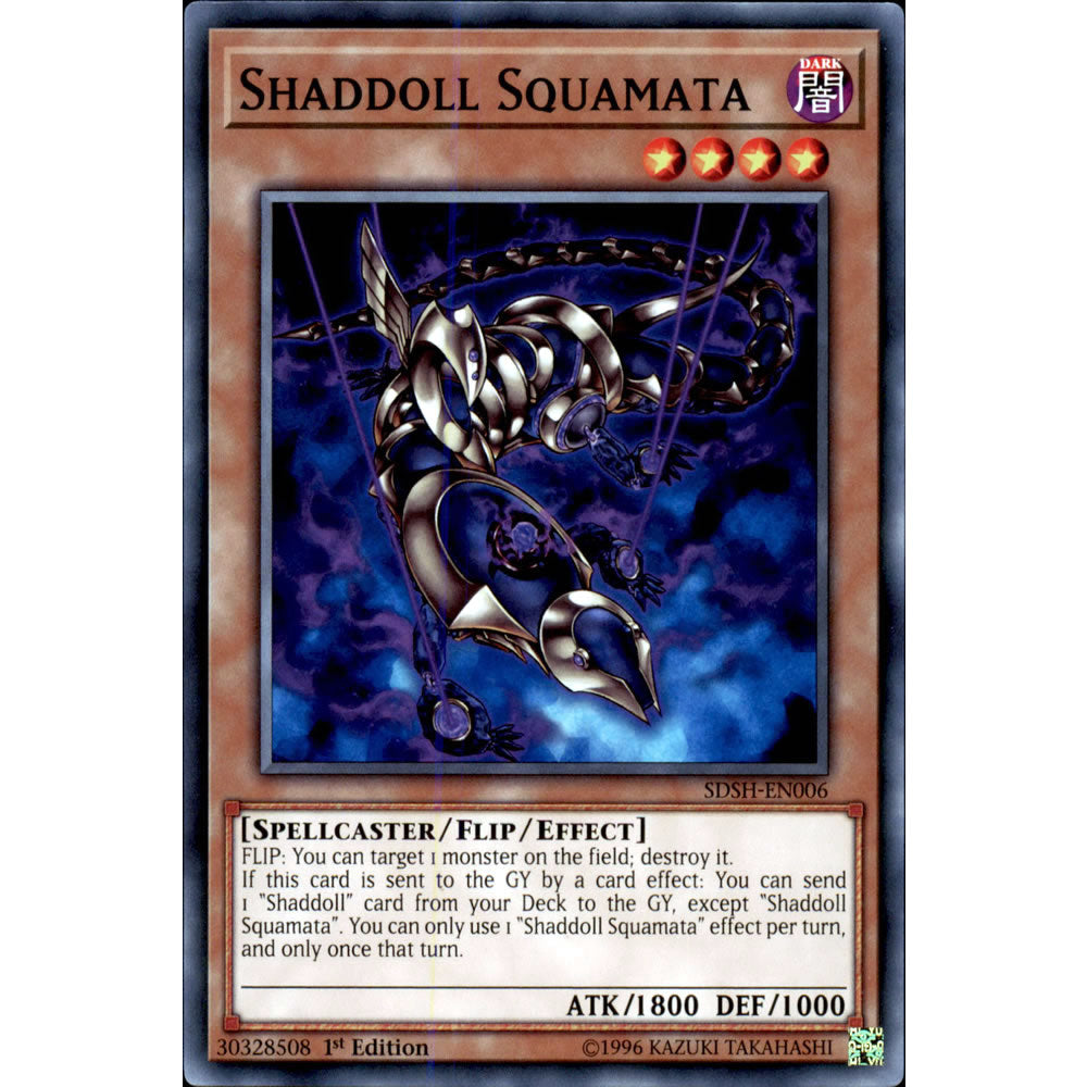 Shaddoll Squamata SDSH-EN006 Yu-Gi-Oh! Card from the Shaddoll Showdown Set