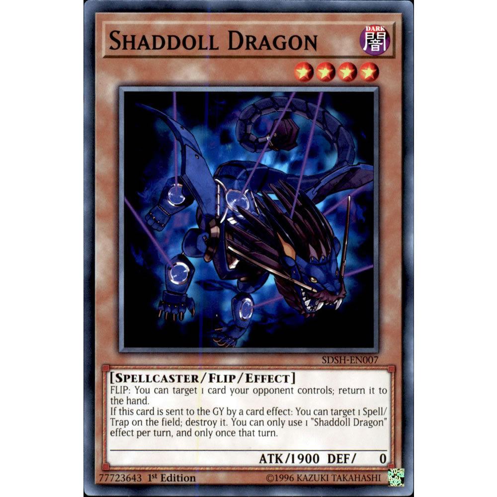 Shaddoll Dragon SDSH-EN007 Yu-Gi-Oh! Card from the Shaddoll Showdown Set