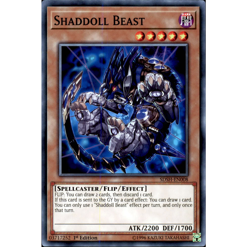 Shaddoll Beast SDSH-EN008 Yu-Gi-Oh! Card from the Shaddoll Showdown Set
