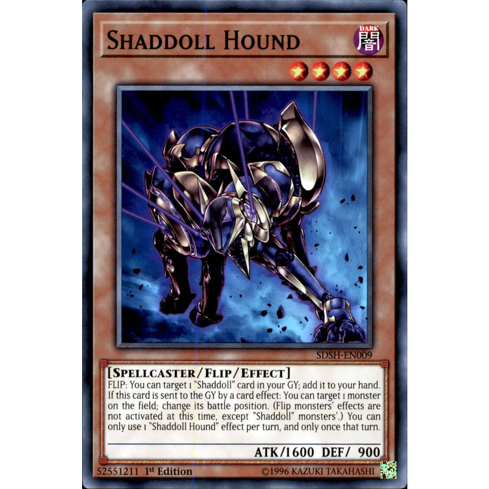 Shaddoll Hound SDSH-EN009 Yu-Gi-Oh! Card from the Shaddoll Showdown Set