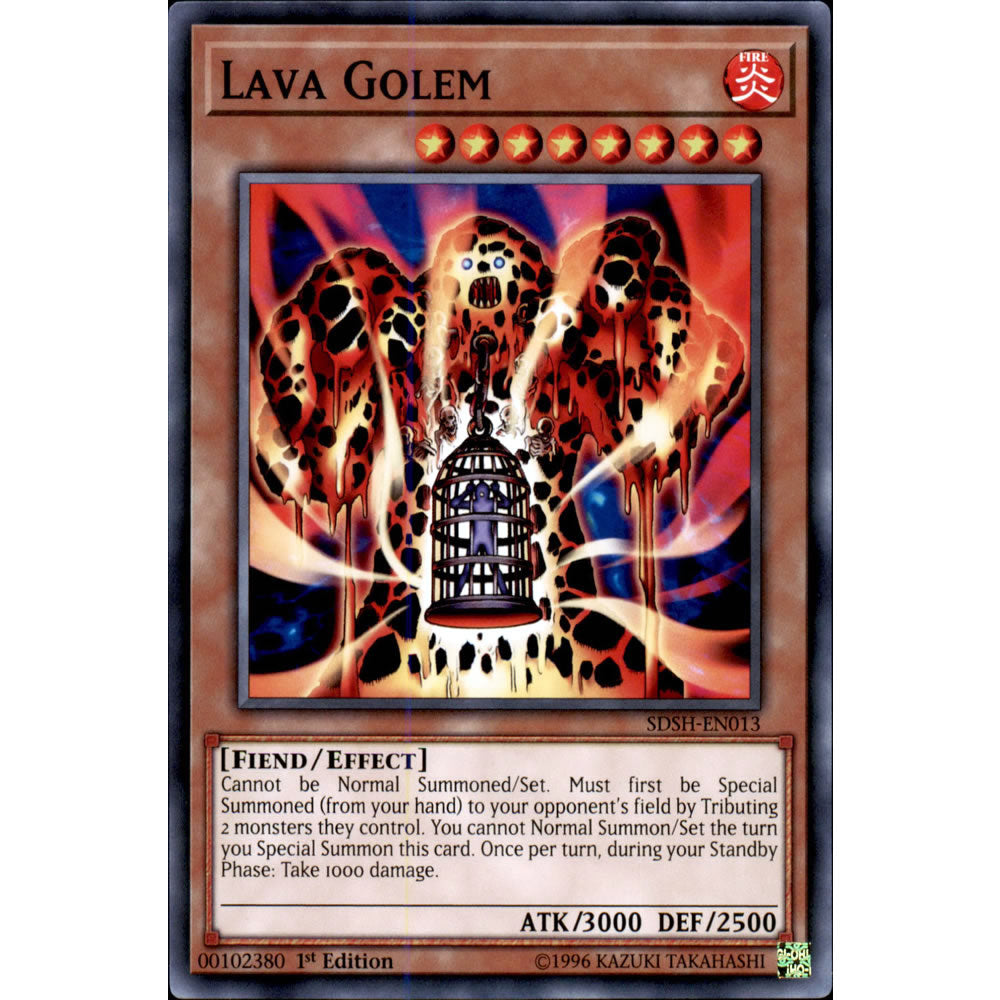 Lava Golem SDSH-EN013 Yu-Gi-Oh! Card from the Shaddoll Showdown Set