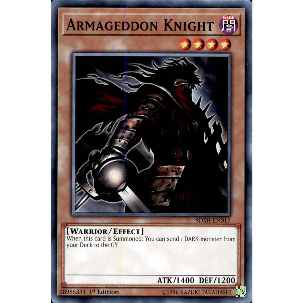 Armageddon Knight SDSH-EN017 Yu-Gi-Oh! Card from the Shaddoll Showdown Set