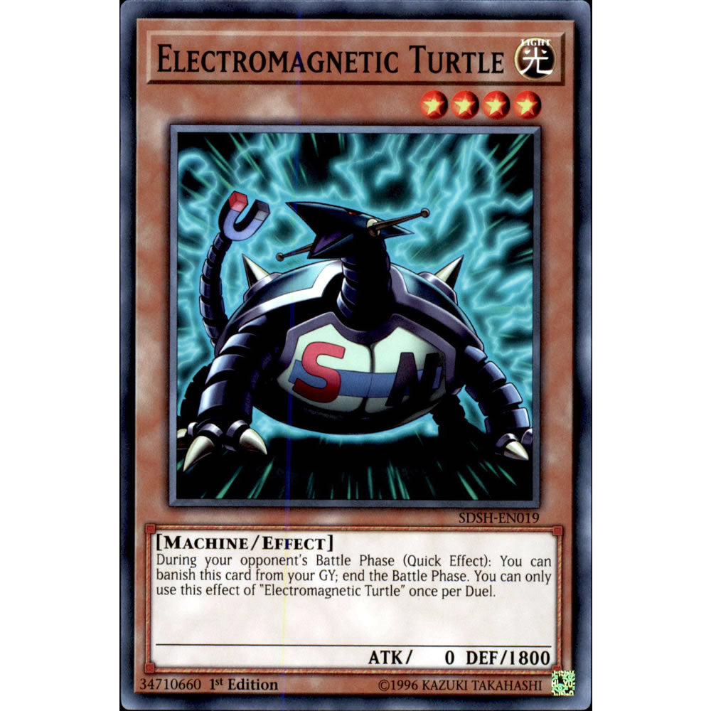 Electromagnetic Turtle SDSH-EN019 Yu-Gi-Oh! Card from the Shaddoll Showdown Set