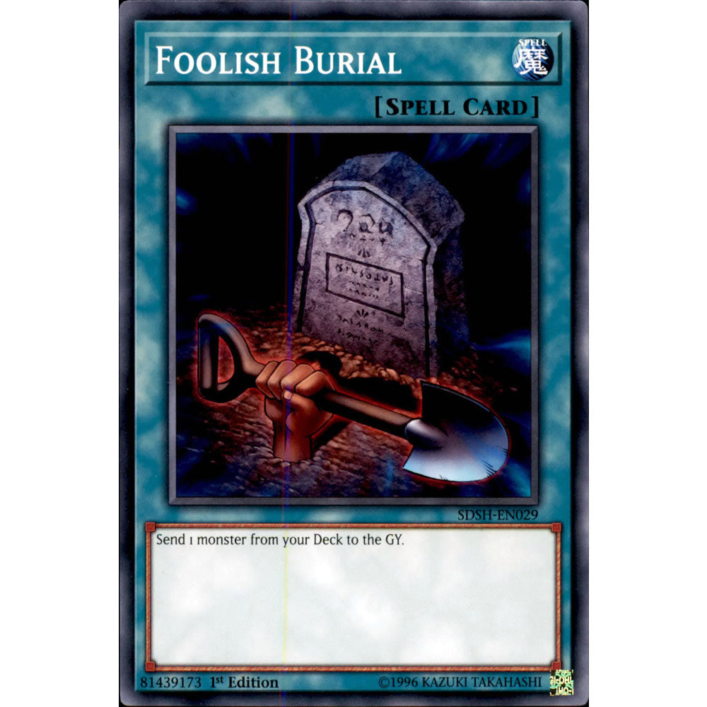 Foolish Burial SDSH-EN029 Yu-Gi-Oh! Card from the Shaddoll Showdown Set