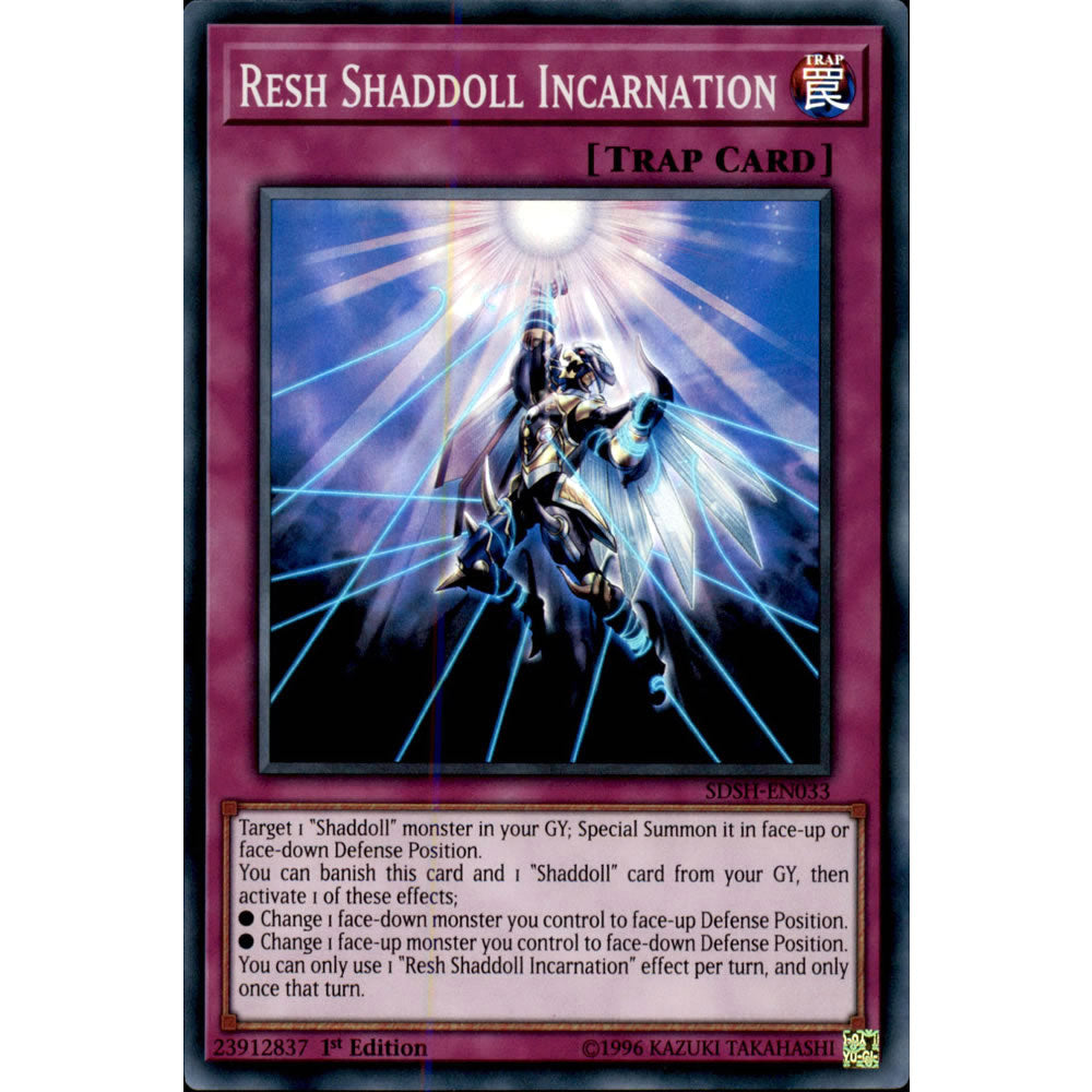 Resh Shaddoll Incarnation SDSH-EN033 Yu-Gi-Oh! Card from the Shaddoll Showdown Set