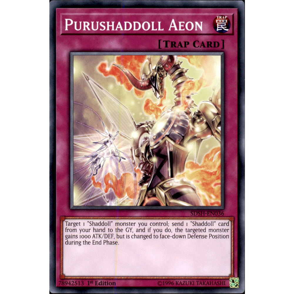 Purushaddoll Aeon SDSH-EN036 Yu-Gi-Oh! Card from the Shaddoll Showdown Set