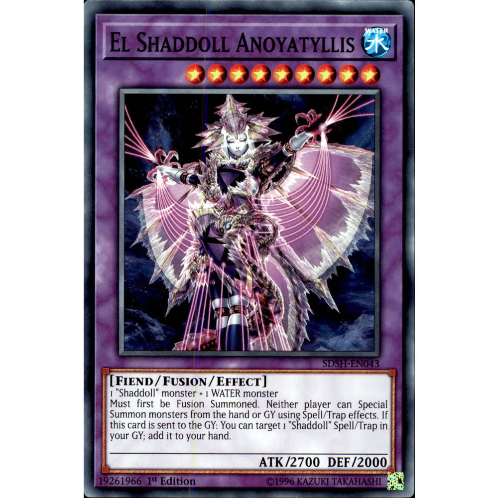 El Shaddoll Anoyatyllis SDSH-EN043 Yu-Gi-Oh! Card from the Shaddoll Showdown Set