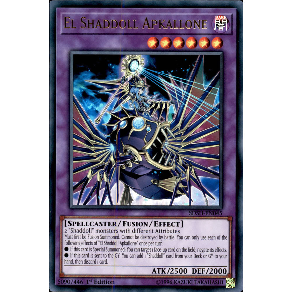 El Shaddoll Apkallone SDSH-EN045 Yu-Gi-Oh! Card from the Shaddoll Showdown Set