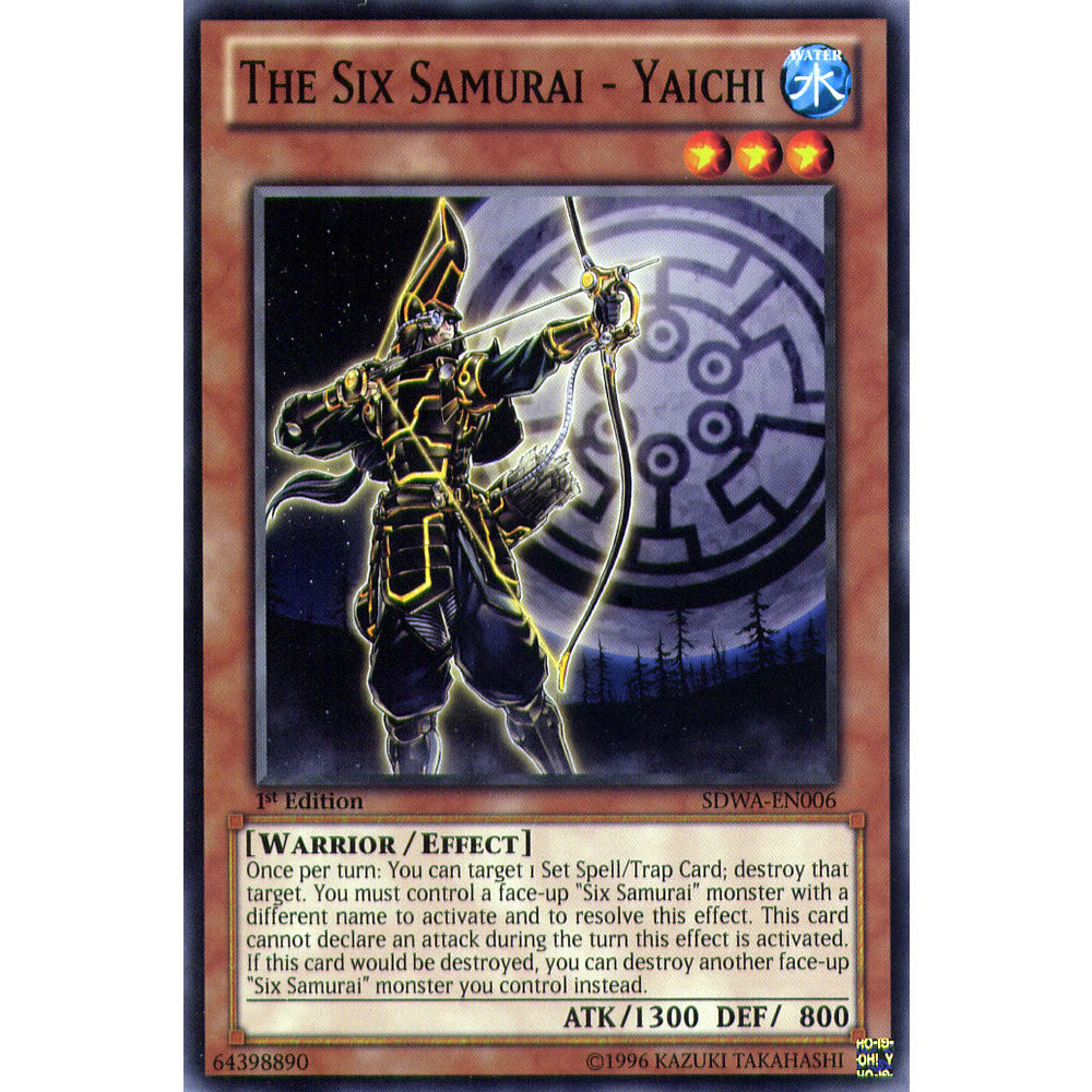 The Six Samurai - Yaichi SDWA-EN006 Yu-Gi-Oh! Card from the Samurai Warlords Set