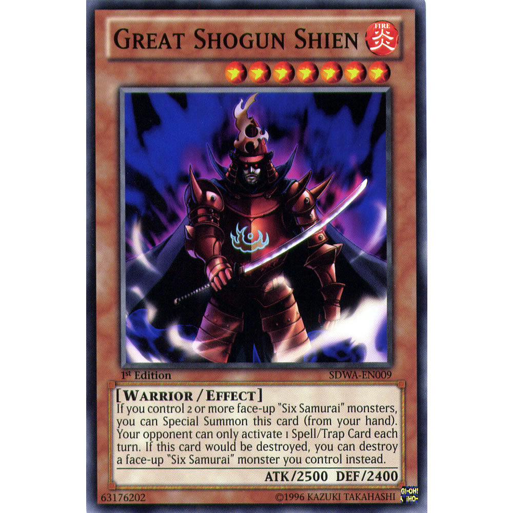 Great Shogun Shien SDWA-EN009 Yu-Gi-Oh! Card from the Samurai Warlords Set