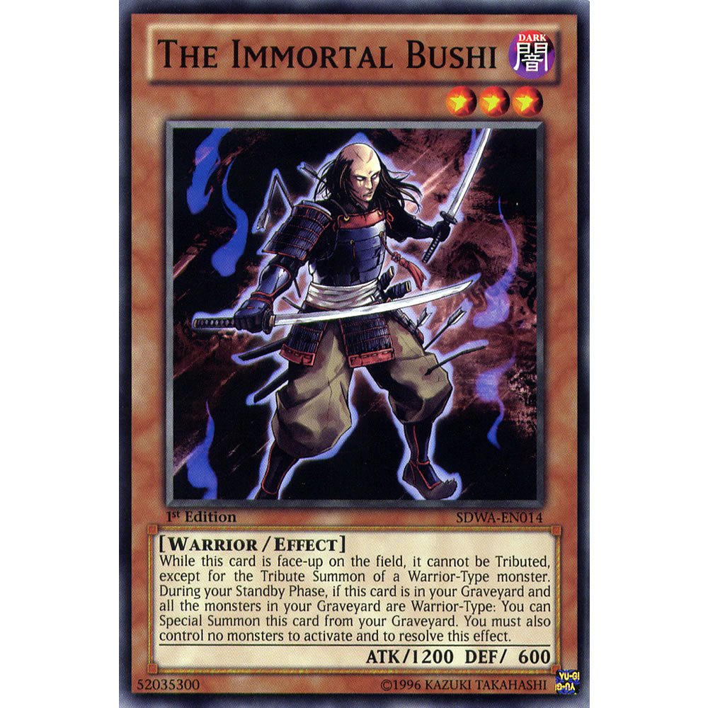 The Immortal Bushi SDWA-EN014 Yu-Gi-Oh! Card from the Samurai Warlords Set