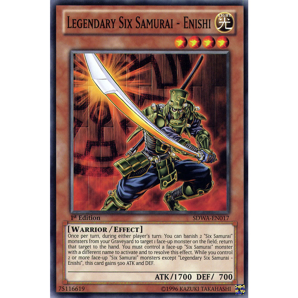 Legendary Six Samurai - Enishi SDWA-EN017 Yu-Gi-Oh! Card from the Samurai Warlords Set