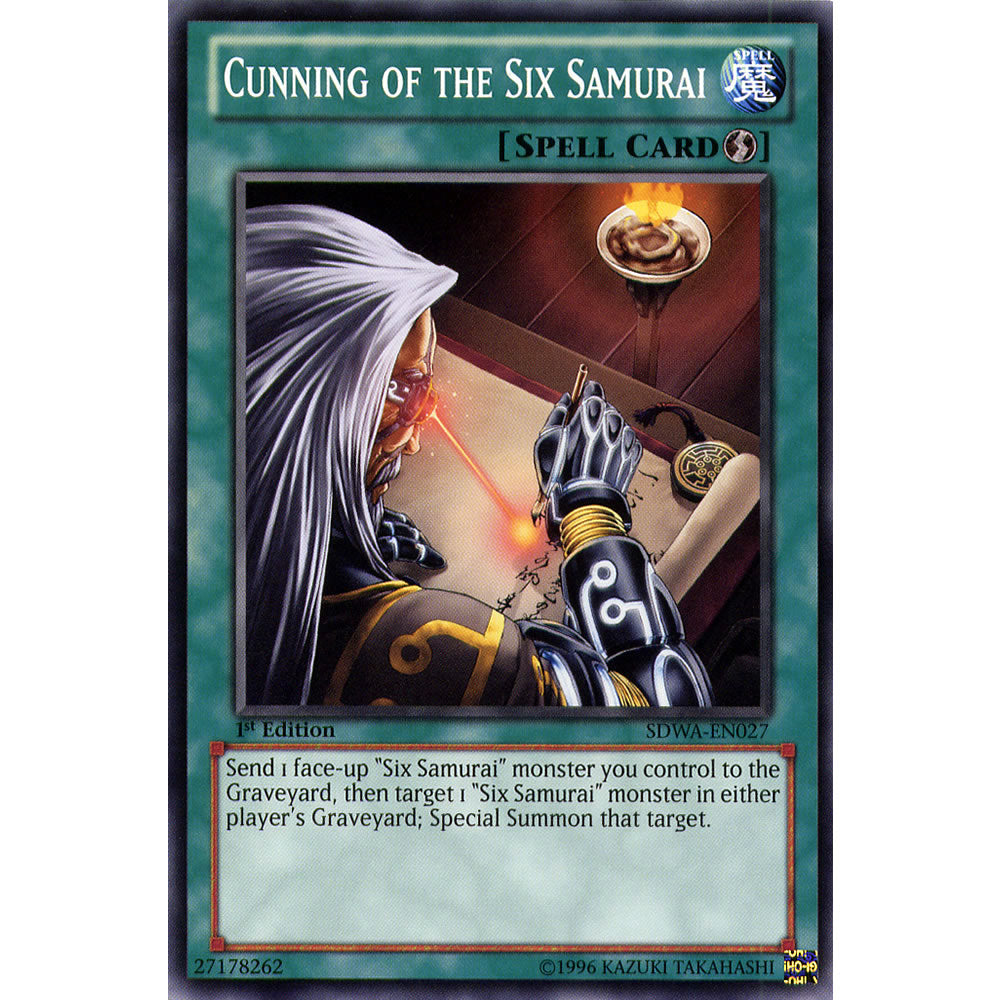 Cunning of the Six Samurai SDWA-EN027 Yu-Gi-Oh! Card from the Samurai Warlords Set