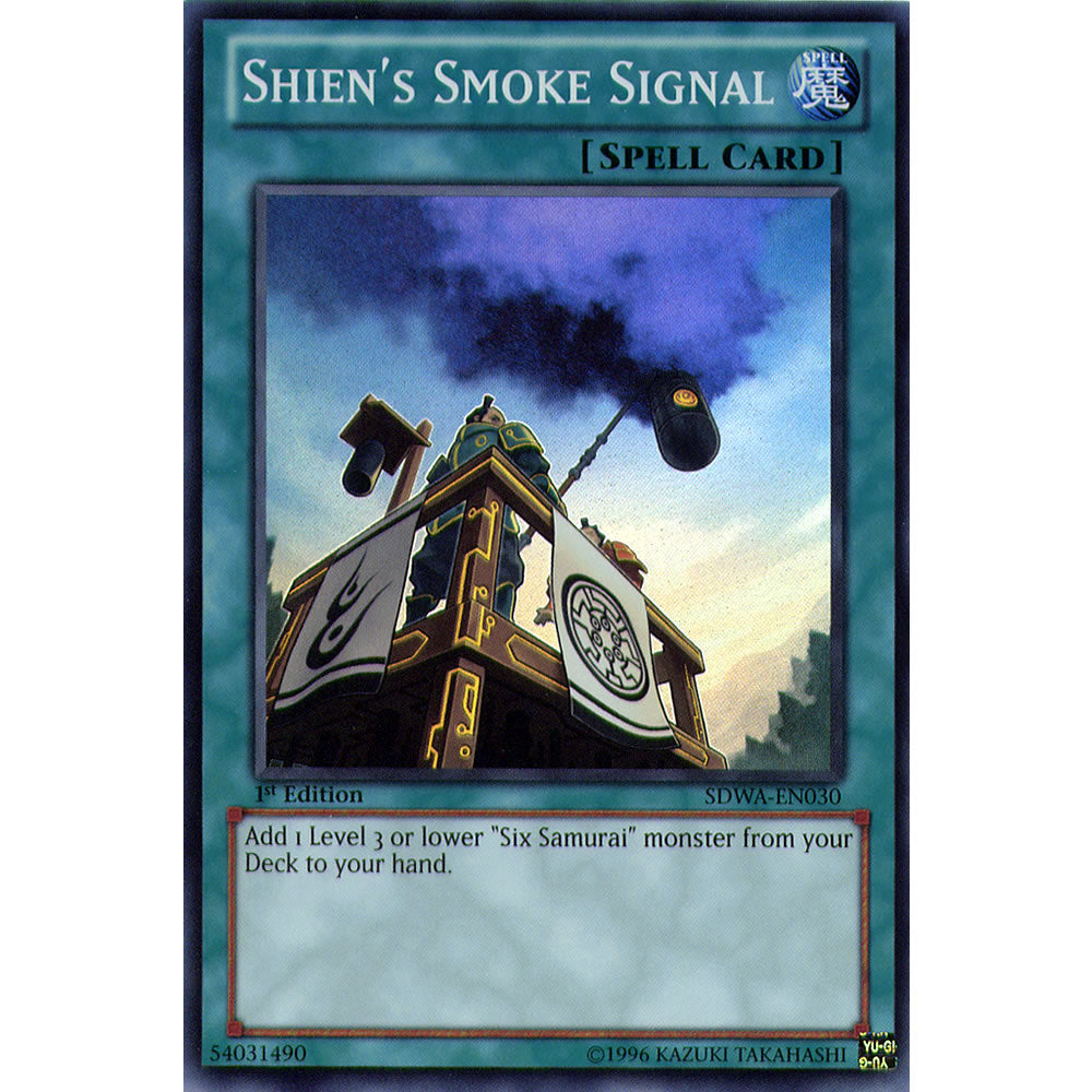 Shien's Smoke Signal SDWA-EN030 Yu-Gi-Oh! Card from the Samurai Warlords Set