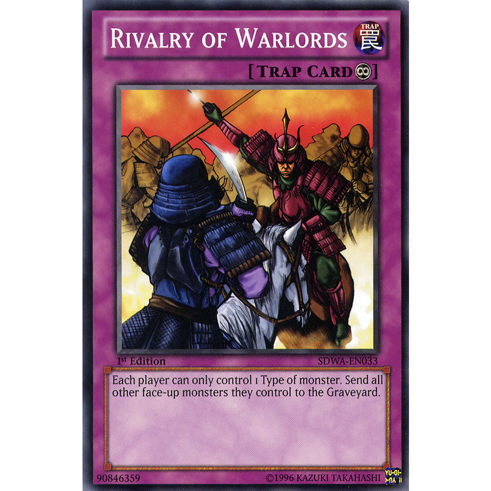 Rivalry of Warlords SDWA-EN033 Yu-Gi-Oh! Card from the Samurai Warlords Set