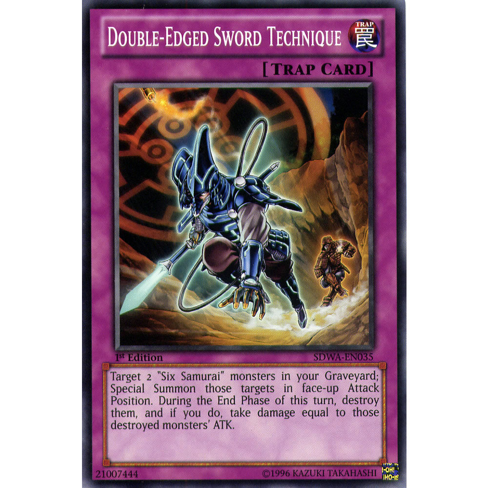 Double-Edged Sword Technique SDWA-EN035 Yu-Gi-Oh! Card from the Samurai Warlords Set