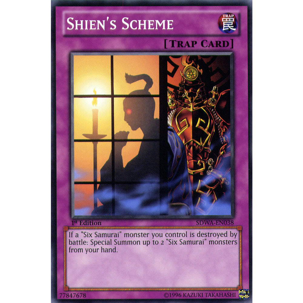 Shien's Scheme SDWA-EN038 Yu-Gi-Oh! Card from the Samurai Warlords Set