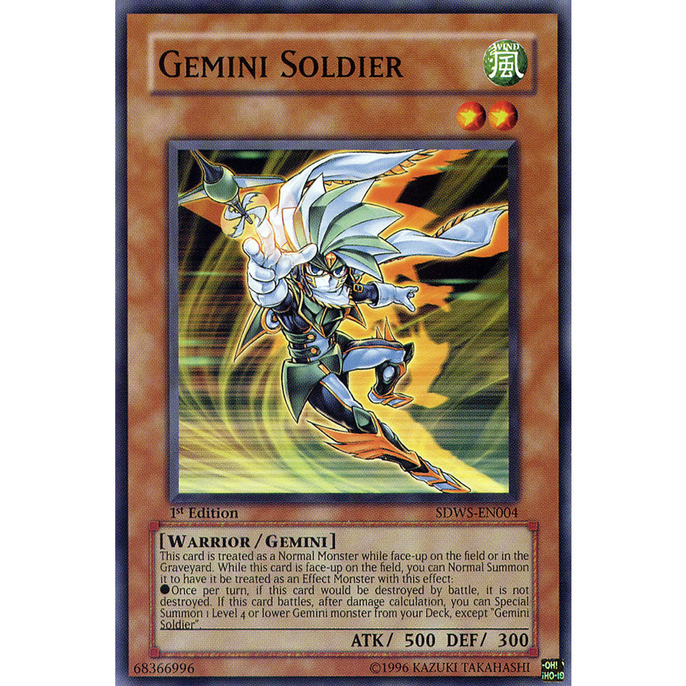 Gemini Soldier SDWS-EN004 Yu-Gi-Oh! Card from the Warriors Strike Set