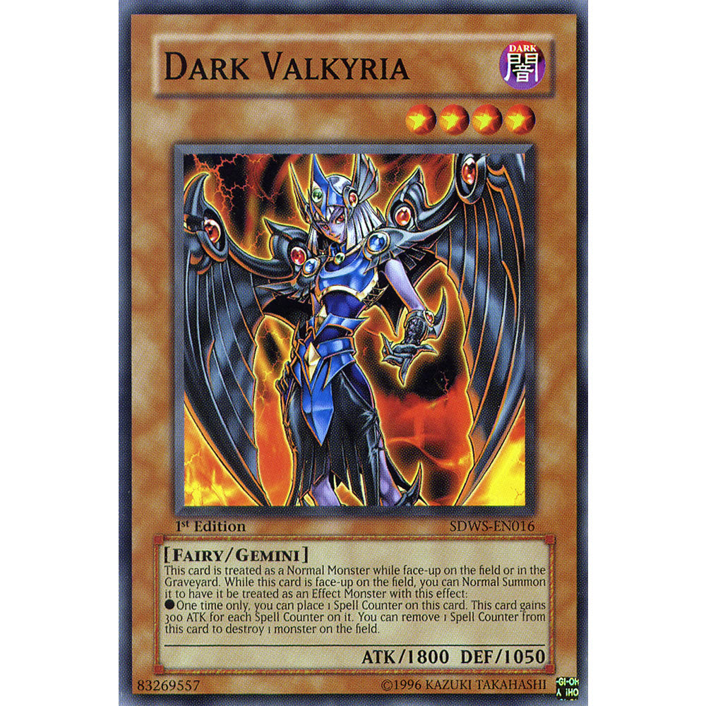 Dark Valkyria SDWS-EN016 Yu-Gi-Oh! Card from the Warriors Strike Set