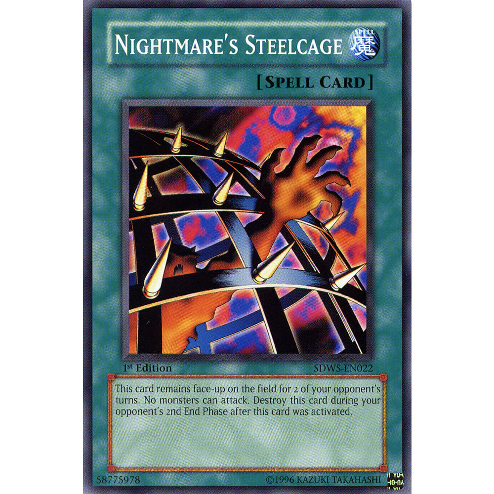 Nightmare's Steelcage SDWS-EN022 Yu-Gi-Oh! Card from the Warriors Strike Set