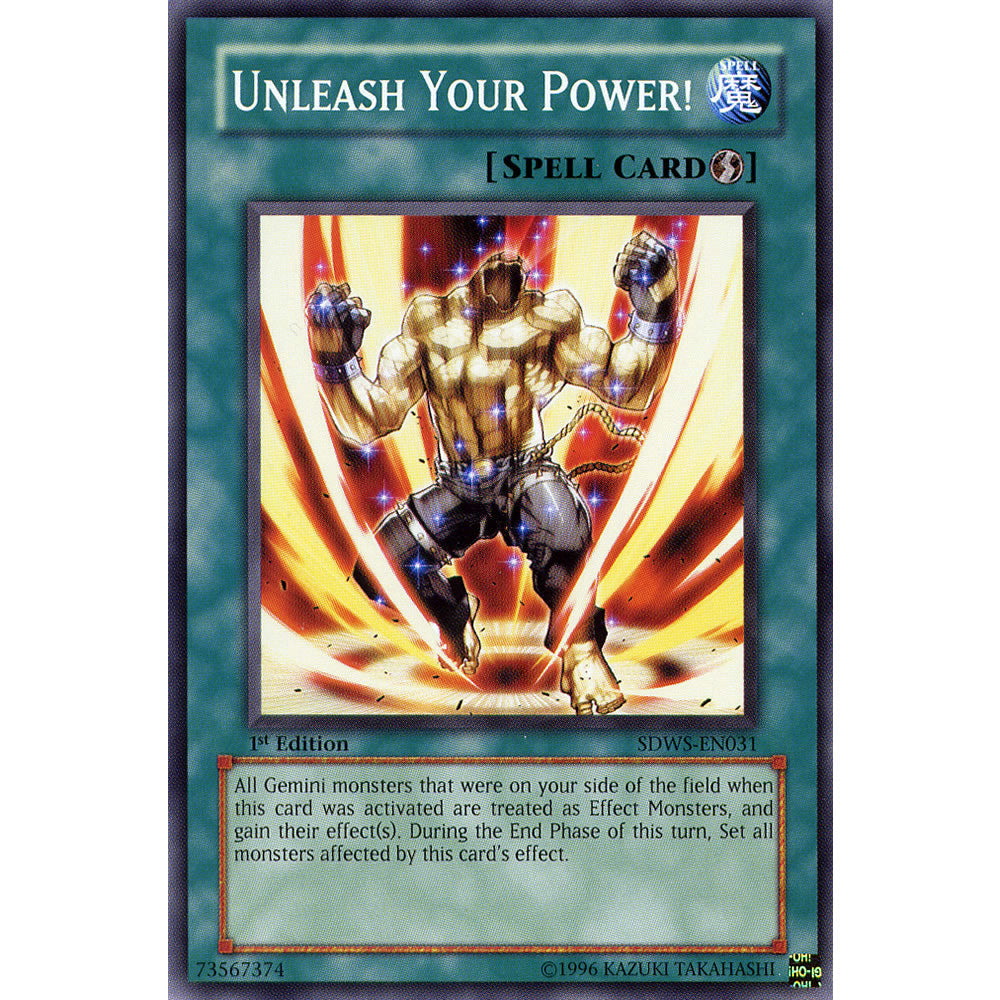 Unleash Your Power! SDWS-EN031 Yu-Gi-Oh! Card from the Warriors Strike Set