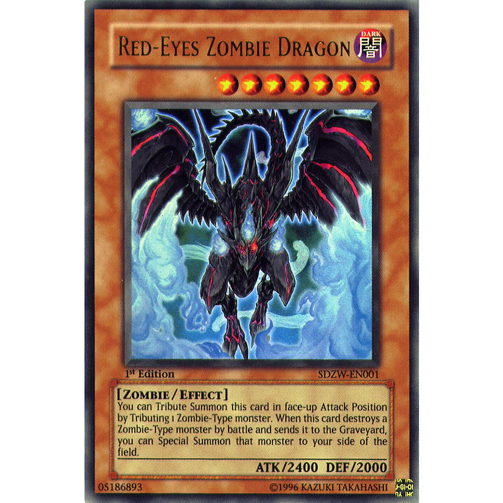 Red-Eyes Zombie Dragon SDZW-EN001 Yu-Gi-Oh! Card from the Zombie World Set