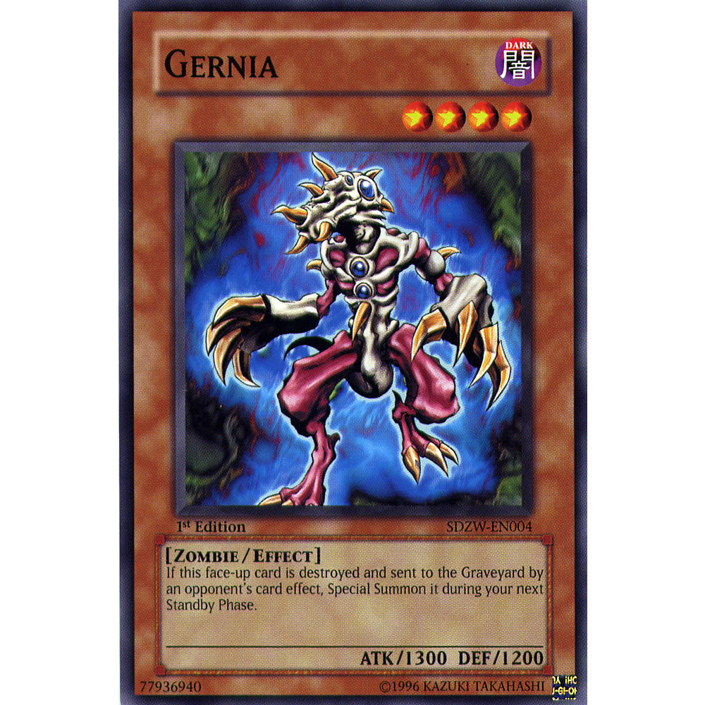 Gernia SDZW-EN004 Yu-Gi-Oh! Card from the Zombie World Set