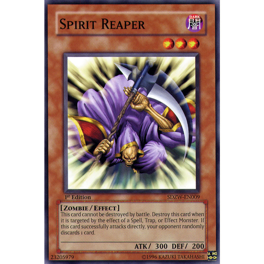 Spirit Reaper SDZW-EN009 Yu-Gi-Oh! Card from the Zombie World Set