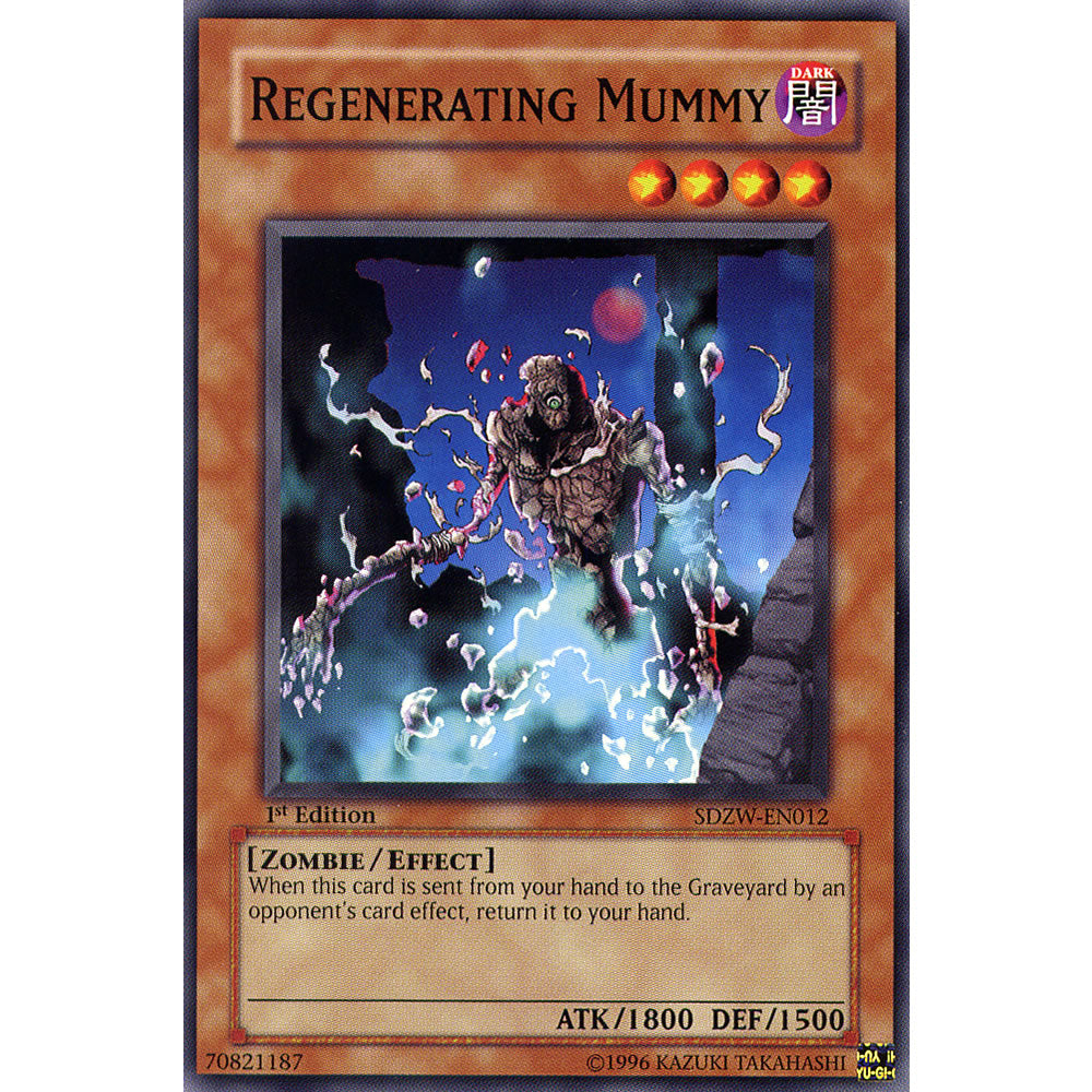 Regenerating Mummy SDZW-EN012 Yu-Gi-Oh! Card from the Zombie World Set
