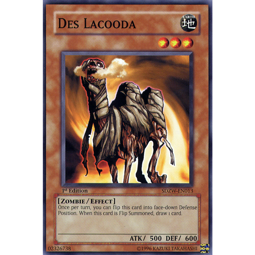Des Lacooda SDZW-EN013 Yu-Gi-Oh! Card from the Zombie World Set