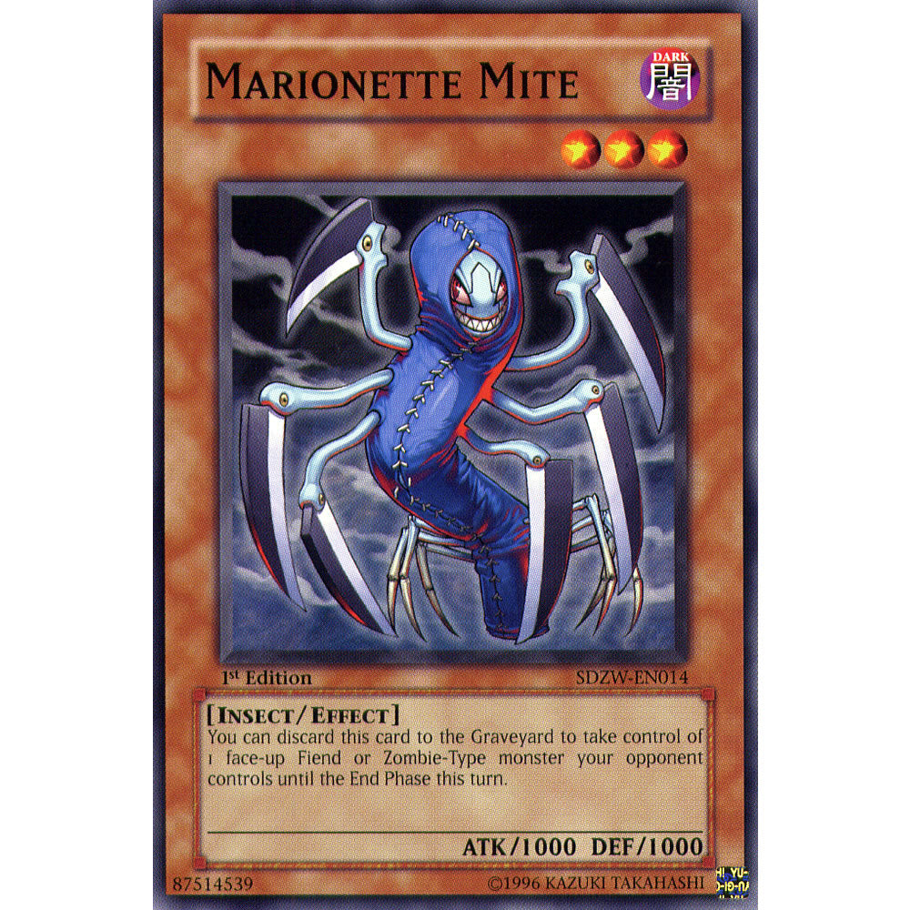 Marionette Mite SDZW-EN014 Yu-Gi-Oh! Card from the Zombie World Set