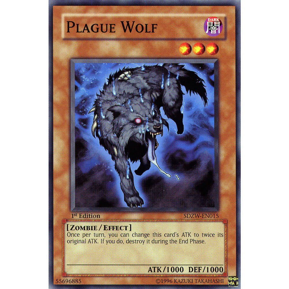 Plague Wolf SDZW-EN015 Yu-Gi-Oh! Card from the Zombie World Set