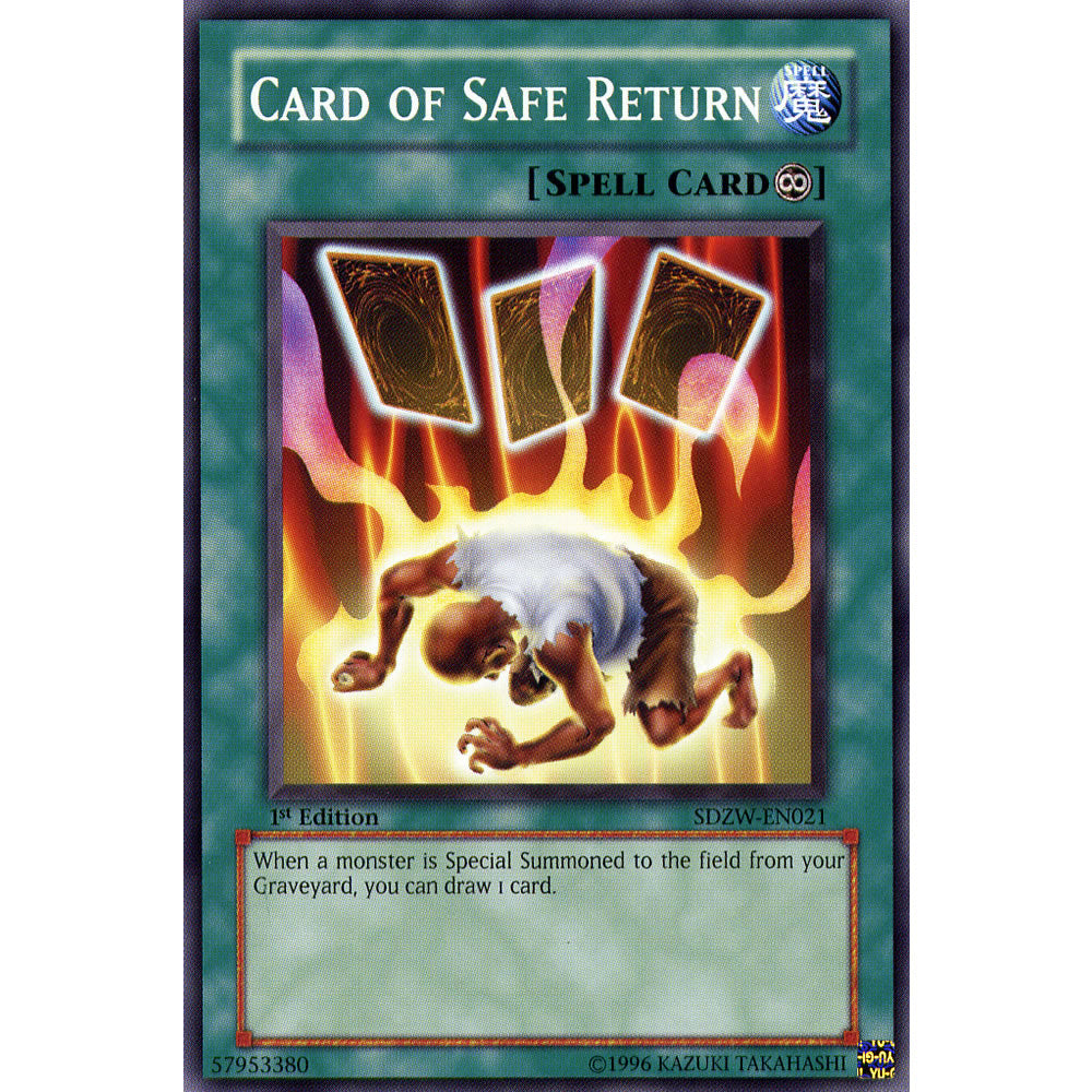 Card of Safe Return SDZW-EN021 Yu-Gi-Oh! Card from the Zombie World Set