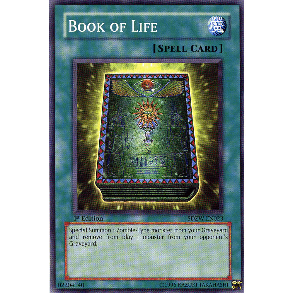 Book of Life SDZW-EN023 Yu-Gi-Oh! Card from the Zombie World Set
