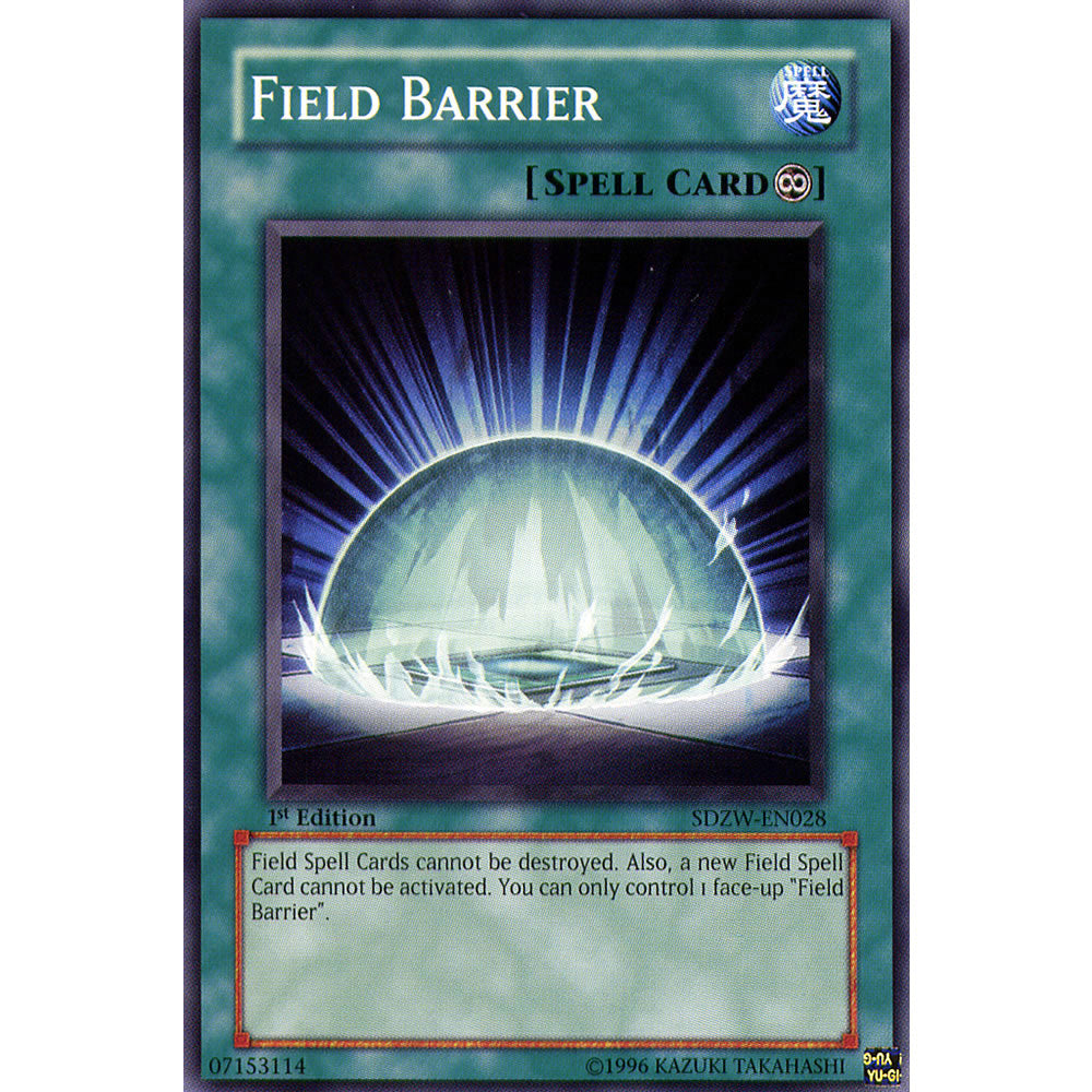 Field Barrier SDZW-EN028 Yu-Gi-Oh! Card from the Zombie World Set