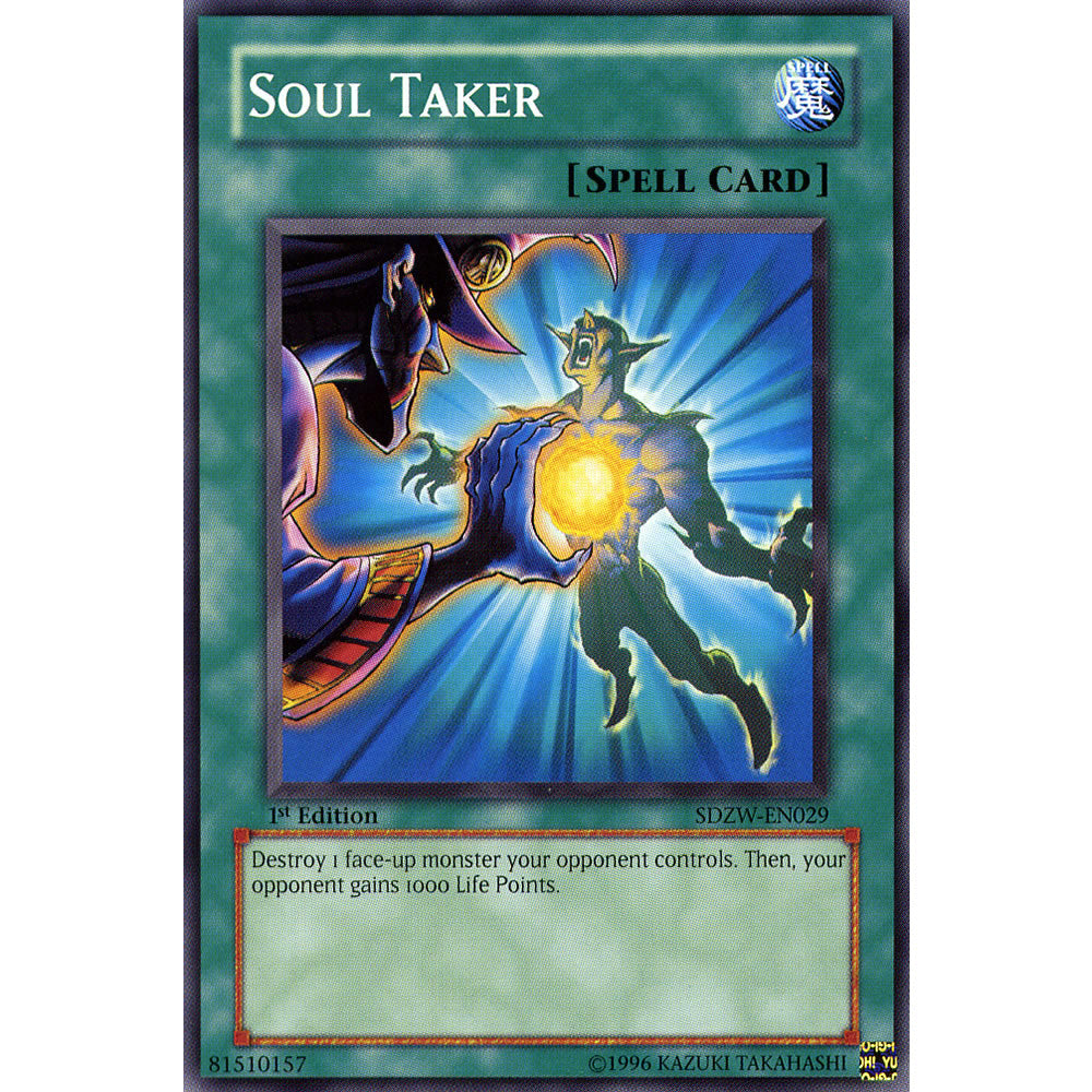 Soul Taker SDZW-EN029 Yu-Gi-Oh! Card from the Zombie World Set