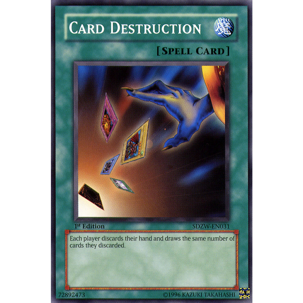 Card Destruction SDZW-EN031 Yu-Gi-Oh! Card from the Zombie World Set