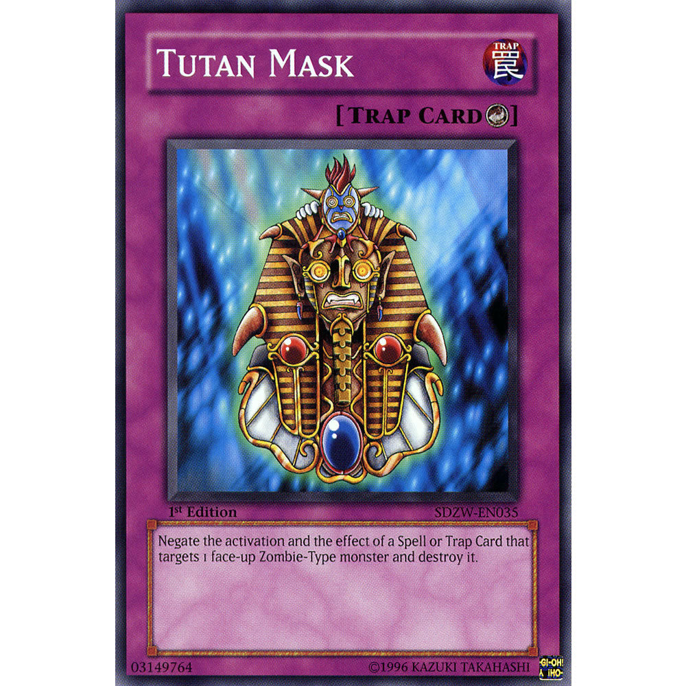 Tutan Mask SDZW-EN035 Yu-Gi-Oh! Card from the Zombie World Set