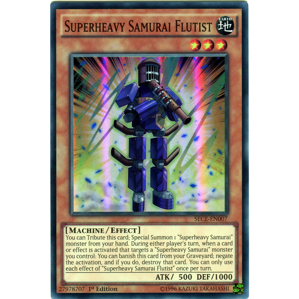 Superheavy Samurai Flutist SECE-EN007 Yu-Gi-Oh! Card from the Secrets of Eternity Set