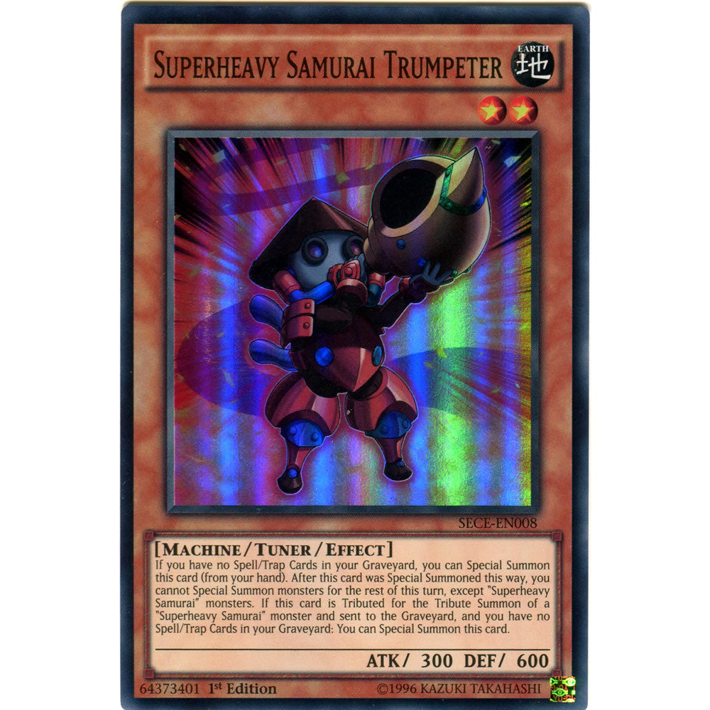 Superheavy Samurai Trumpeter SECE-EN008 Yu-Gi-Oh! Card from the Secrets of Eternity Set