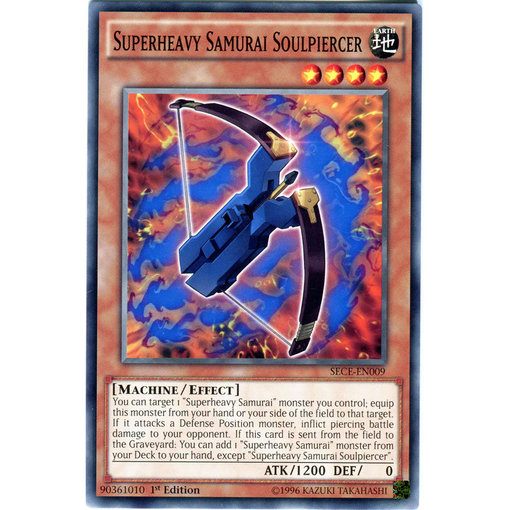 Superheavy Samurai Soulpiercer SECE-EN009 Yu-Gi-Oh! Card from the Secrets of Eternity Set