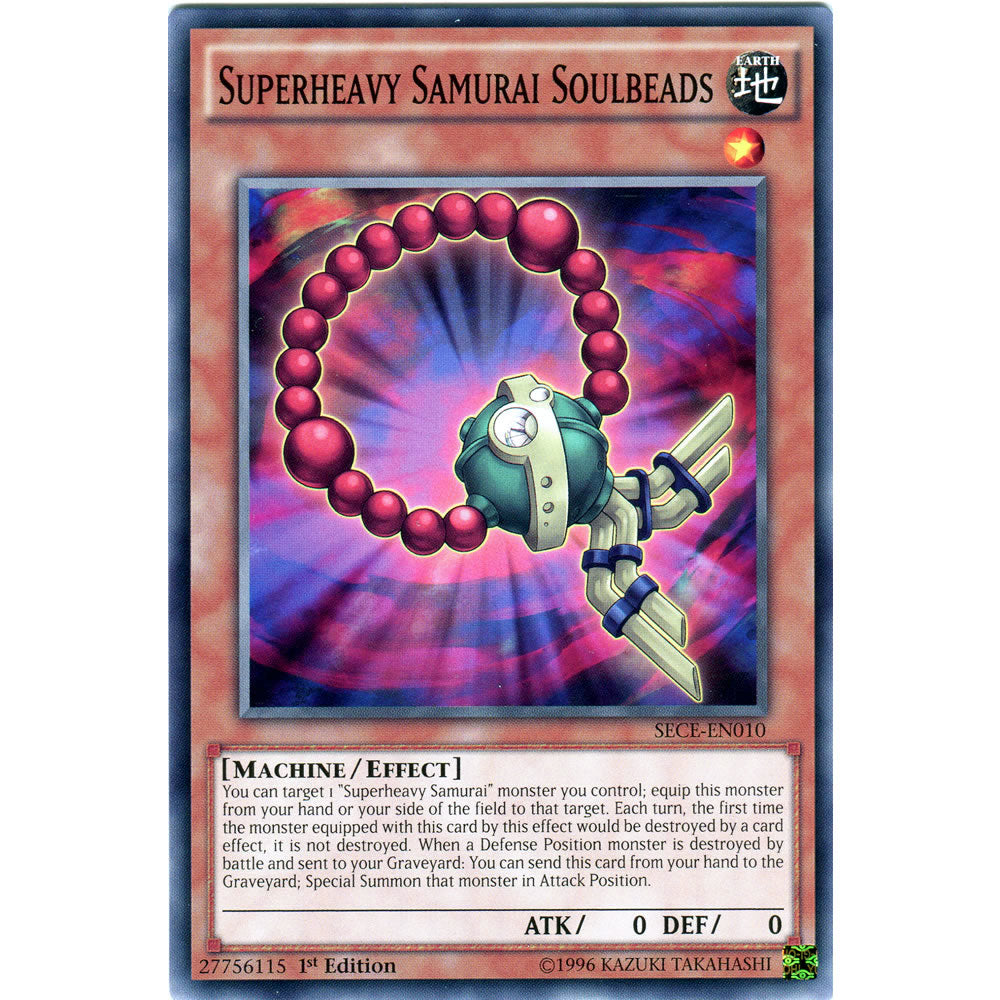 Superheavy Samurai Soulbeads SECE-EN010 Yu-Gi-Oh! Card from the Secrets of Eternity Set