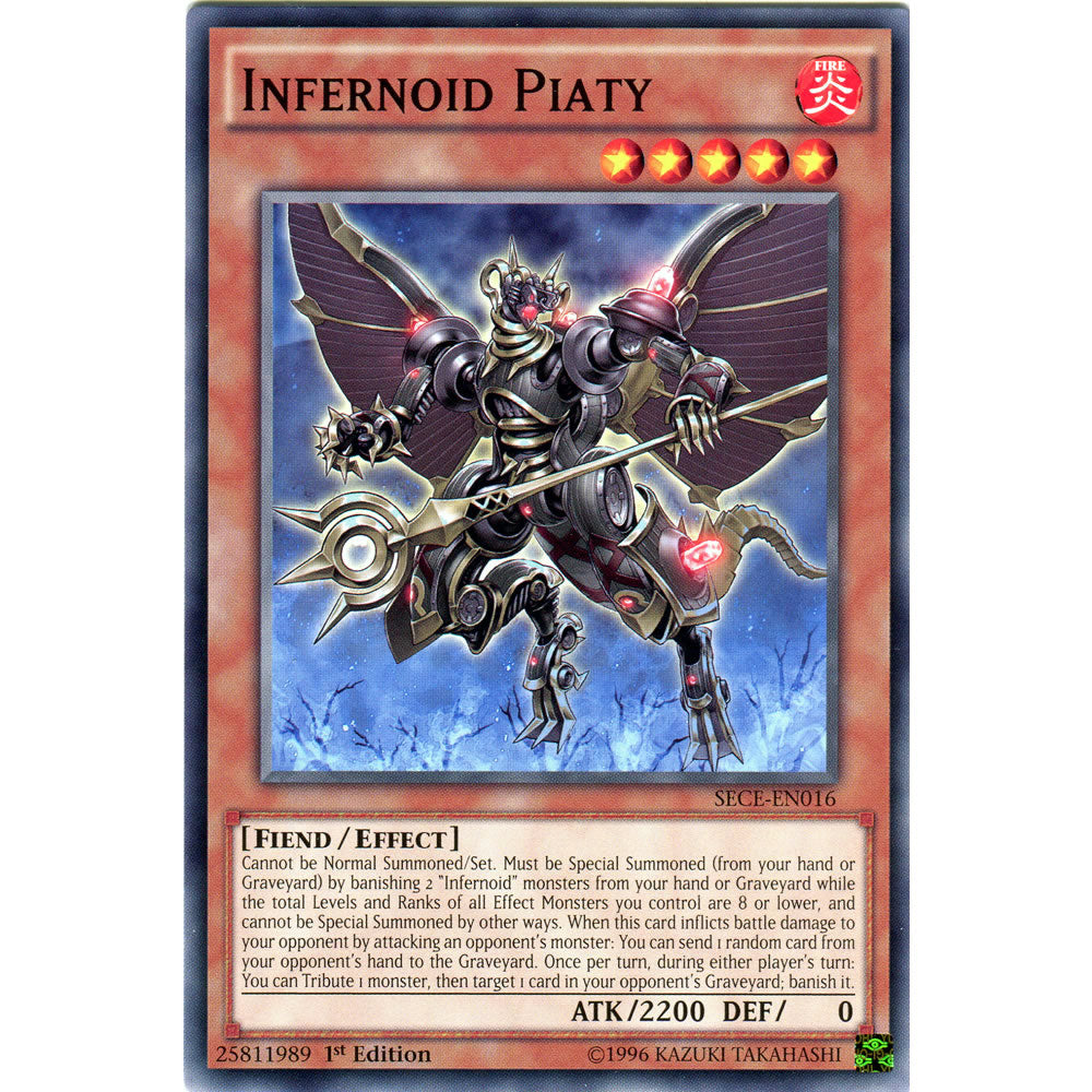 Infernoid Piaty SECE-EN016 Yu-Gi-Oh! Card from the Secrets of Eternity Set